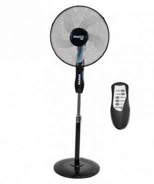 Ανεμιστήρας Ορθοστάτης 40W με Τηλεχειριστήριο, Διάμετρος 40cm, Μαύρος  BORMANN Elite BFN6020 
