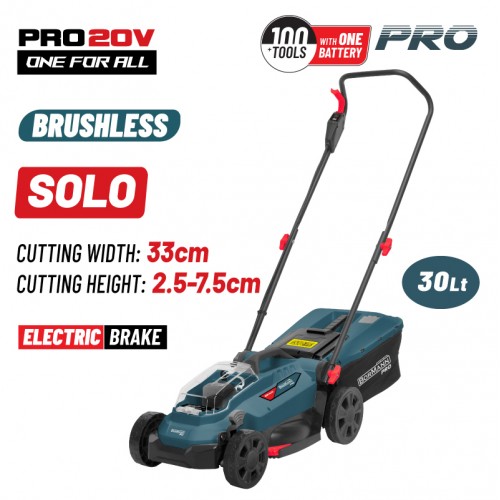 Μηχανή Γκαζόν Μπαταρίας Brushless 20V,Li-Ion,Κοπή 33cm,SOLO BORMANN Pro BBP4170 