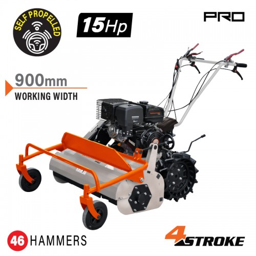 Aυτοκινούμενος Καταστροφέας Χόρτων,Βενζινοκίνητος,15Hp,Τετράχρονος Κινητήρας NAKAYAMA Pro PB8900 