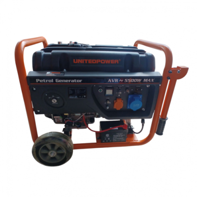 Γεννήτρια βενζίνης UNITED POWER 5500W GG6300 E+B+W με μίζα
