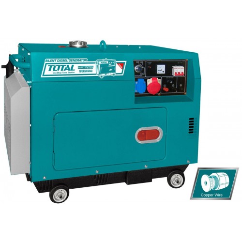 ΓΕΝΝΗΤΡΙΑ DIESEL ΤΡΙΦΑΣΙΚΗ ΚΛΕΙΣΤΟΥ ΤΥΠΟΥ 5.000W (TP250003) TOTAL 
