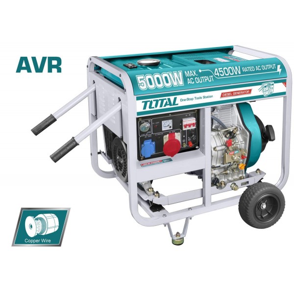 ΓΕΝΝΗΤΡΙΑ DIESEL ΤΡΙΦΑΣΙΚΗ 5.000W (TP450003) TOTAL 