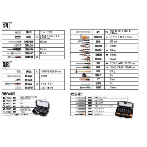 ΕΡΓΑΛΕΙΟΘΗΚΗ ΜΕ ΣΥΛΛΟΓΗ ΜΕ 128 ΕΡΓΑΛΕΙΑ ΓΙΑ ΓΕΝΙΚΗ ΣΥΝΤΗΡΗΣΗ BETA 2054E-128 B020540002