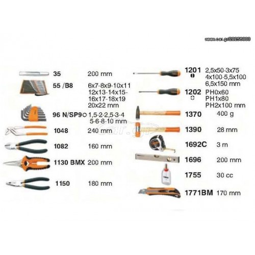 ΤΣΑΝΤΑ ΕΡΓΑΛΕΙΩΝ C10 ΜΕ ΣΥΛΛΟΓΗ 36  ΕΡΓΑΛΕΙΩΝ BETA A021100100 2110/08