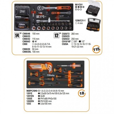 ΦΟΡΗΤΗ ΕΡΓΑΛΕΙΟΘΗΚΗ ΜΕΤΑΛΛΙΚΗ ΜΕ 3 ΣΥΡΤΑΡΙΑ ΚΑΙ ΣΥΛΛΟΓΗ ΑΠΟ 159 ΕΡΓΑΛΕΙΑ BETA 2200E/21 B022002201
