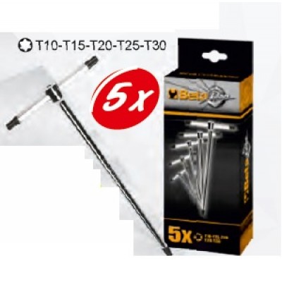 ΣΕΤ 5 ΚΛΕΙΔΙΑ ΣΕ Τ ΜΕ 3 ΑΡΣΕΝΙΚΑ ΑΚΡΑ ΓΙΑ ΒΙΔΕΣ Torx BETA 951TX/S5