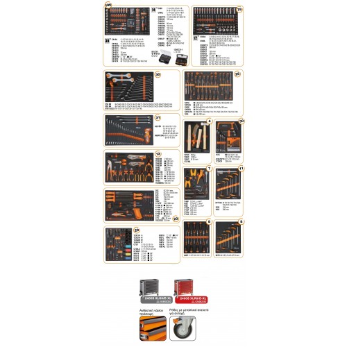 ΤΡΟΛΕΙ ΜΕ 9 ΣΥΡΤΑΡΙΑ ΚΑΙ ΣΥΛΛΟΓΗ 487 ΕΡΓΑΛΕΙΑ BETA 2400S XLO9/E-XL B024006251