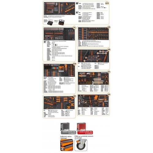 ΤΡΟΛΕΙ ΜΕ 9 ΣΥΡΤΑΡΙΑ ΚΑΙ ΣΥΛΛΟΓΗ 716 ΕΡΓΑΛΕΙΑ BETA 2400S XLO9/E-XXL B024006254