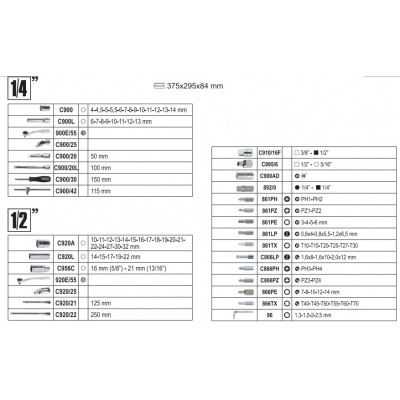 ΣΥΛΛΟΓΗ ΜΕ 45 ΚΑΡΥΔΑΚΙΑ-35 ΜΥΤΕΣ-4 ΓΩΝΙΑΚΑ ΚΛΕΙΔΙΑ ALLEN-14 ΒΟΗΘΗΤΙΚΑ ΕΞΑΡΤΗΜΑΤΑ BETA 903E/C98 B009031098