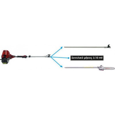 ΒΕΝΖΙΝΟΚΙΝΗΤΟ ΚΟΝΤΑΡΟΠΡΙΟΝΟ ΔΙΑΙΡΟΥΜΕΝΟ ΑΞΟΝΑΣ-STANDARD TIP Φ26mm-ΚΑΡΕ 7Δ CRAFTOP NTMU 260PS 131192