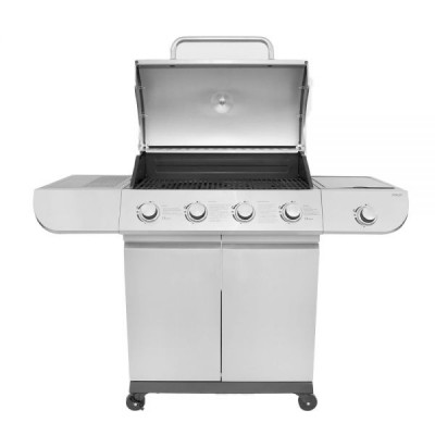 ΨΗΣΤΑΡΙΑ ΥΓΡΑΕΡΙΟΥ ΙΝΟΧ BBQ ΜΕ 4 ΚΑΥΣΤΗΡΕΣ ΚΑΙ 1 ΠΛΑΙΝΗ ΕΣΤΙΑ PROFI KAISER E20B50B24-SB