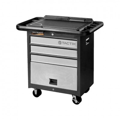 Εργαλειοφόρος μεταλλικός (με 4 τροχούς 3 συρτάρια & 1 ντουλάπι) TACTIX 326402