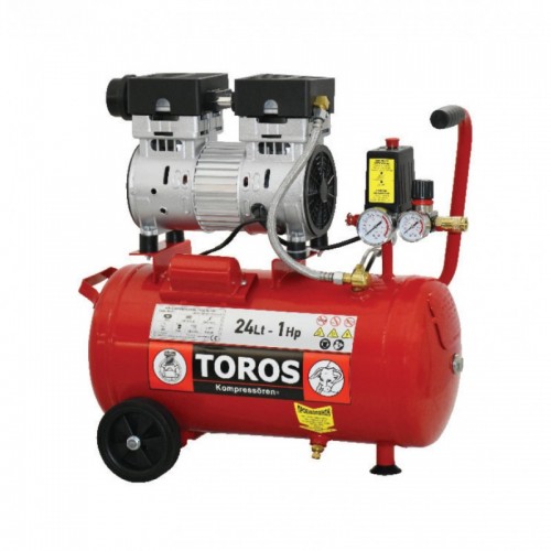 ΑΕΡΟΣΥΜΠΙΕΣΤΗΣ ΜΟΝΟΦΑΣΙΚΟΣ 1,00Hp OIL FREE/SILENT 24Lt BRUSHLESS TOROS 40151 ΑΕΡΟΣΥΜΠΙΕΣΤΗΣ ΜΟΝΟΦΑΣΙΚΟΣ 1,00Hp OIL FREE/SILENT 24Lt BRUSHLESS TOROS 40151
