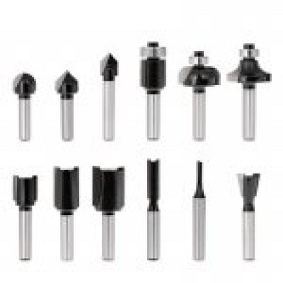 ΚΟΠΤΙΚΑ ΡΟΥΤΕΡ ΣΕΤ 12ΤΕΜ. ΣΕ ΞΥΛΙΝΟ ΚΟΥΤΙ 6mm KRAUSMANN AC13500