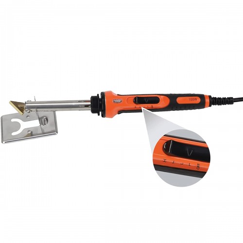 Maestro MHF-100 ΣΙΔΕΡΟ ΣΥΓΚΟΛΛΗΣΗΣ ΠΛΑΣΤΙΚΩΝ ΜΕ ΜΥΤΗ ΘΕΡΜΑΝΣΗΣ, ΕΥΘΥ 100W (ΠΟΡΤΟΚΑΛΙ)