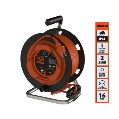 Black & Decker BXECFP9QBSE Μπαλαντέζα Καρούλι 25m+2m